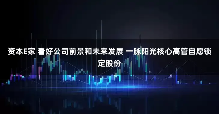 资本E家 看好公司前景和未来发展 一脉阳光核心高管自愿锁定股份